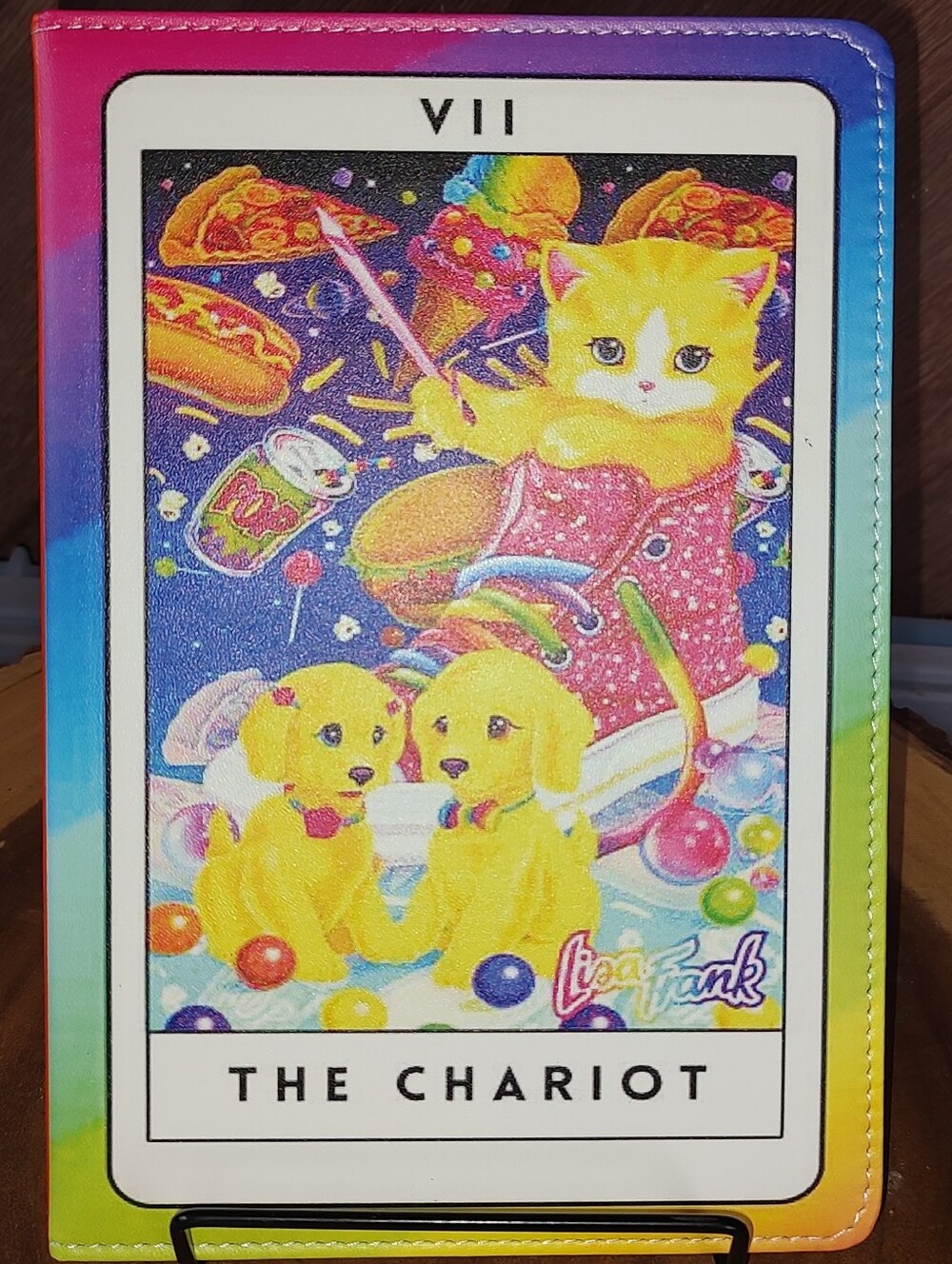New! Lisa Frank The Chariot Tarot Card Soft PU Leather Cover Notebook Journal